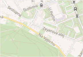Radúzova v obci Praha - mapa ulice