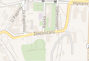 Rajská v obci Praha 4 - mapa ulice