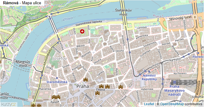Rámová - mapa ulice