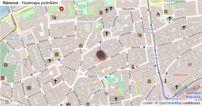 Rámová - mapa podnikání