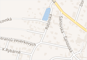 Rašínská v obci Praha - mapa ulice