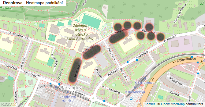 Renoirova - mapa podnikání