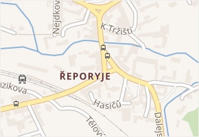 Řeporyje v obci Praha 11 - mapa části obce