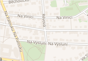 Révová v obci Praha 1 - mapa ulice