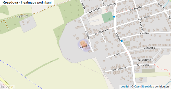 Rezedová - mapa podnikání