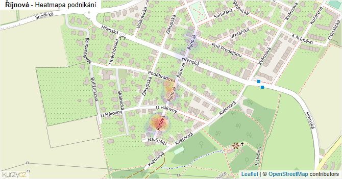 Říjnová - mapa podnikání