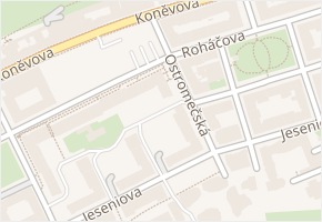 Roháčova v obci Praha - mapa ulice