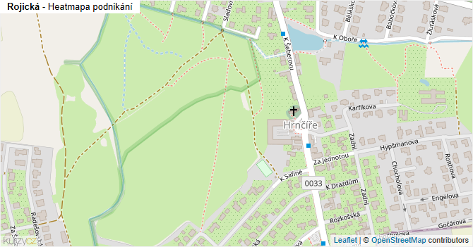 Rojická - mapa podnikání
