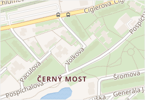 Ronešova v obci Praha 21 - mapa ulice