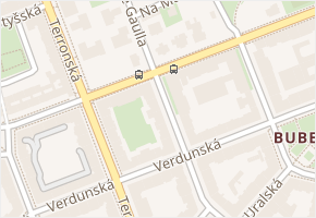 Rooseveltova v obci Praha 6 - mapa ulice