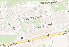 Roškotova v obci Praha 5 - mapa ulice