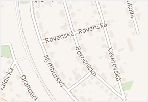 Rovenská v obci Praha 13 - mapa ulice