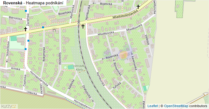 Rovenská - mapa podnikání