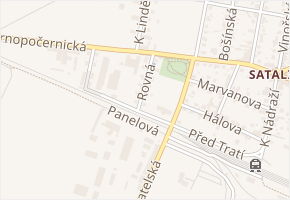 Rovná v obci Praha - mapa ulice