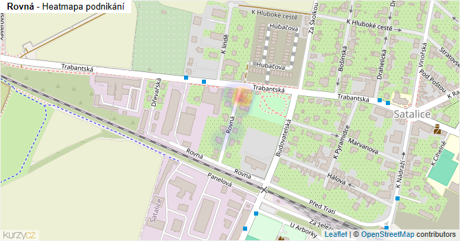 Rovná - mapa podnikání