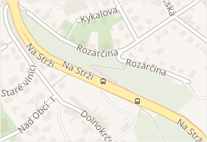 Rozárčina v obci Praha 5 - mapa ulice