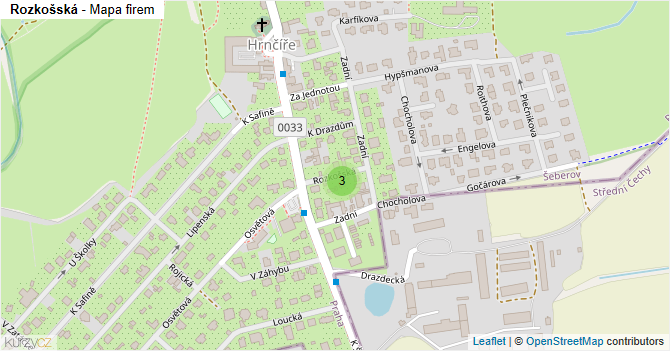 Rozkošská - mapa firem