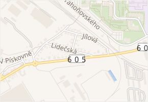Rozrazilová v obci Praha - mapa ulice