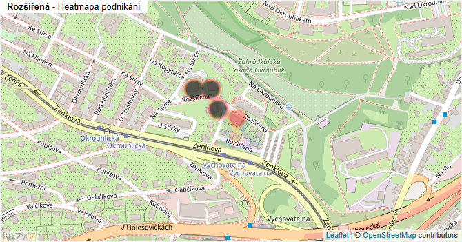 Rozšířená - mapa podnikání