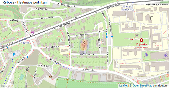 Rybova - mapa podnikání