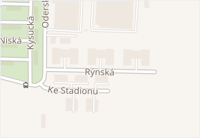 Rýnská v obci Praha - mapa ulice