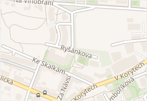 Ryšánkova v obci Praha - mapa ulice