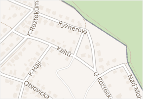 Rýznerova v obci Praha - mapa ulice