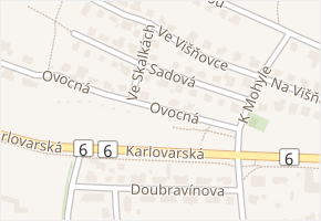 Sadová v obci Praha - mapa ulice