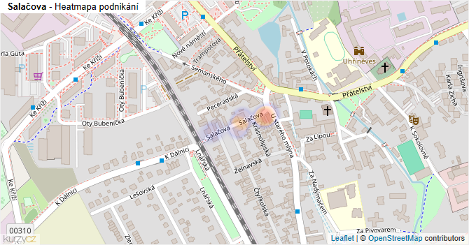 Salačova - mapa podnikání