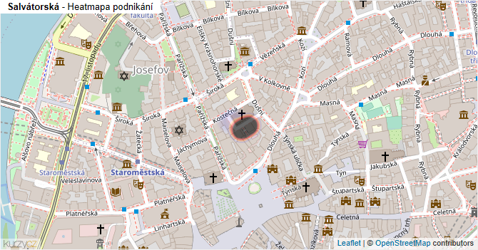 Salvátorská - mapa podnikání