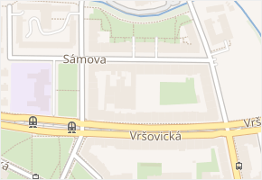 Sámova v obci Praha 6 - mapa ulice