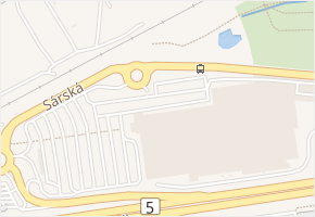 Sárská v obci Praha 8 - mapa ulice