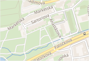 Sartoriova v obci Praha 10 - mapa ulice