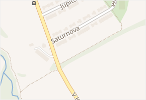 Saturnova v obci Praha 6 - mapa ulice