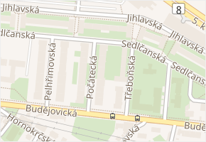 Sedlčanská v obci Praha - mapa ulice