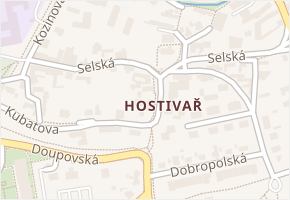 Selská v obci Praha - mapa ulice