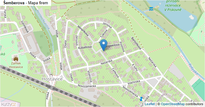 Šemberova - mapa firem