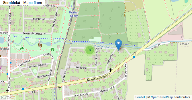 Semčická - mapa firem