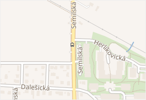 Semilská v obci Praha - mapa ulice