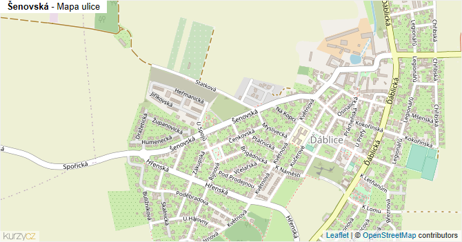 Šenovská - mapa ulice