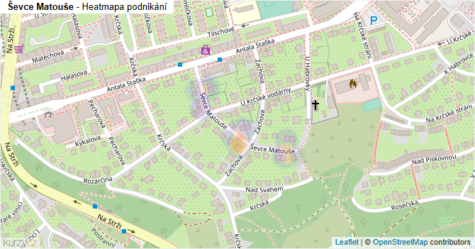 Ševce Matouše - mapa podnikání