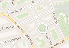 Ševčíkova v obci Praha 2 - mapa ulice