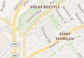 Severozápadní II v obci Praha 4 - mapa ulice