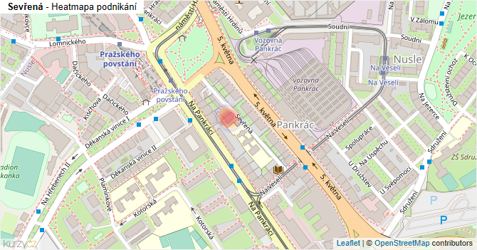 Sevřená - mapa podnikání
