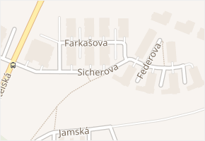 Sicherova v obci Praha 2 - mapa ulice