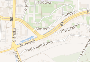 Šímova v obci Praha 8 - mapa ulice