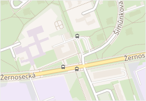 Šimůnkova v obci Praha - mapa ulice