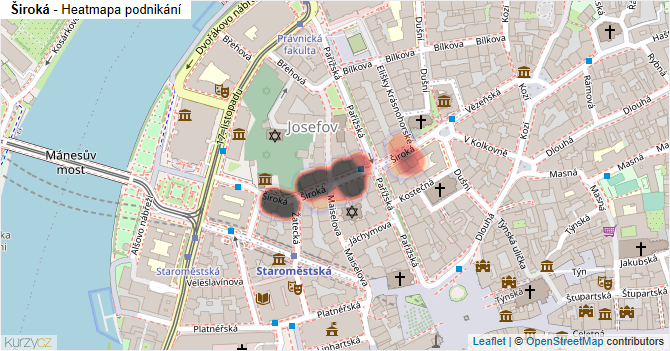 Široká - mapa podnikání