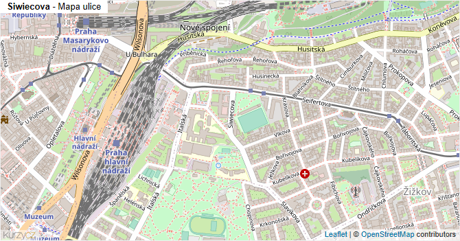 Siwiecova - mapa ulice
