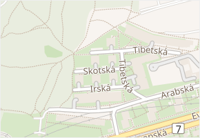 Skotská v obci Praha - mapa ulice